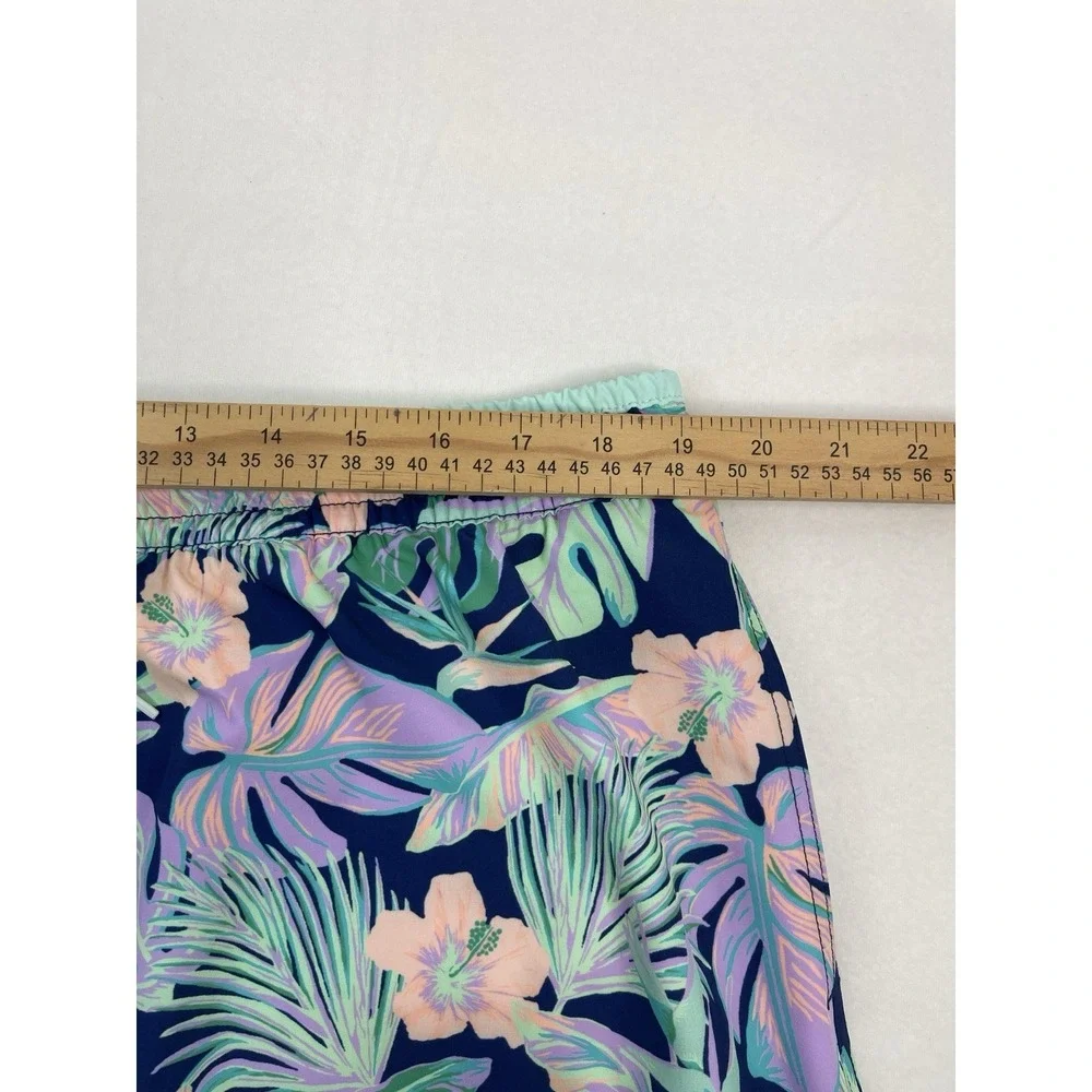 Chubbies‎ Shorts Mens 2XL Blue Tropical Floral Swim Trunks 5.5 Inseam Lined Mesh